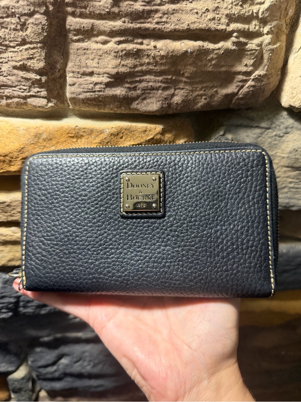 Dooney & Bourke Pebble Grain Zip-Around Wallet